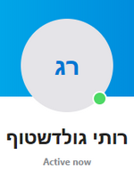 תמונת הסקייפ של רותי גולדשטוף